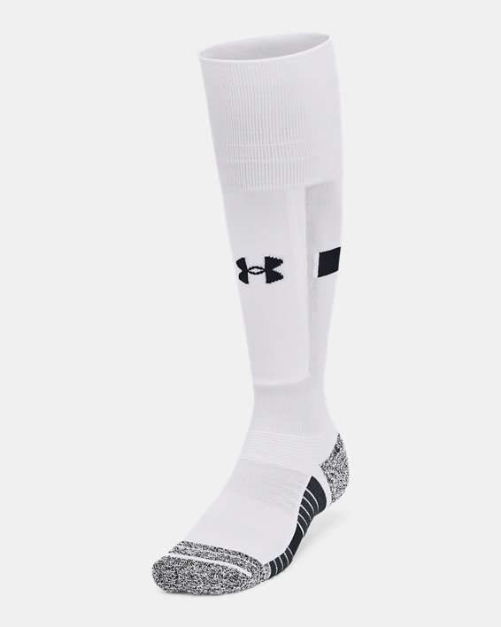Unisex UA Magnetico Pocket Over-The-Calf Socks in White image number 1